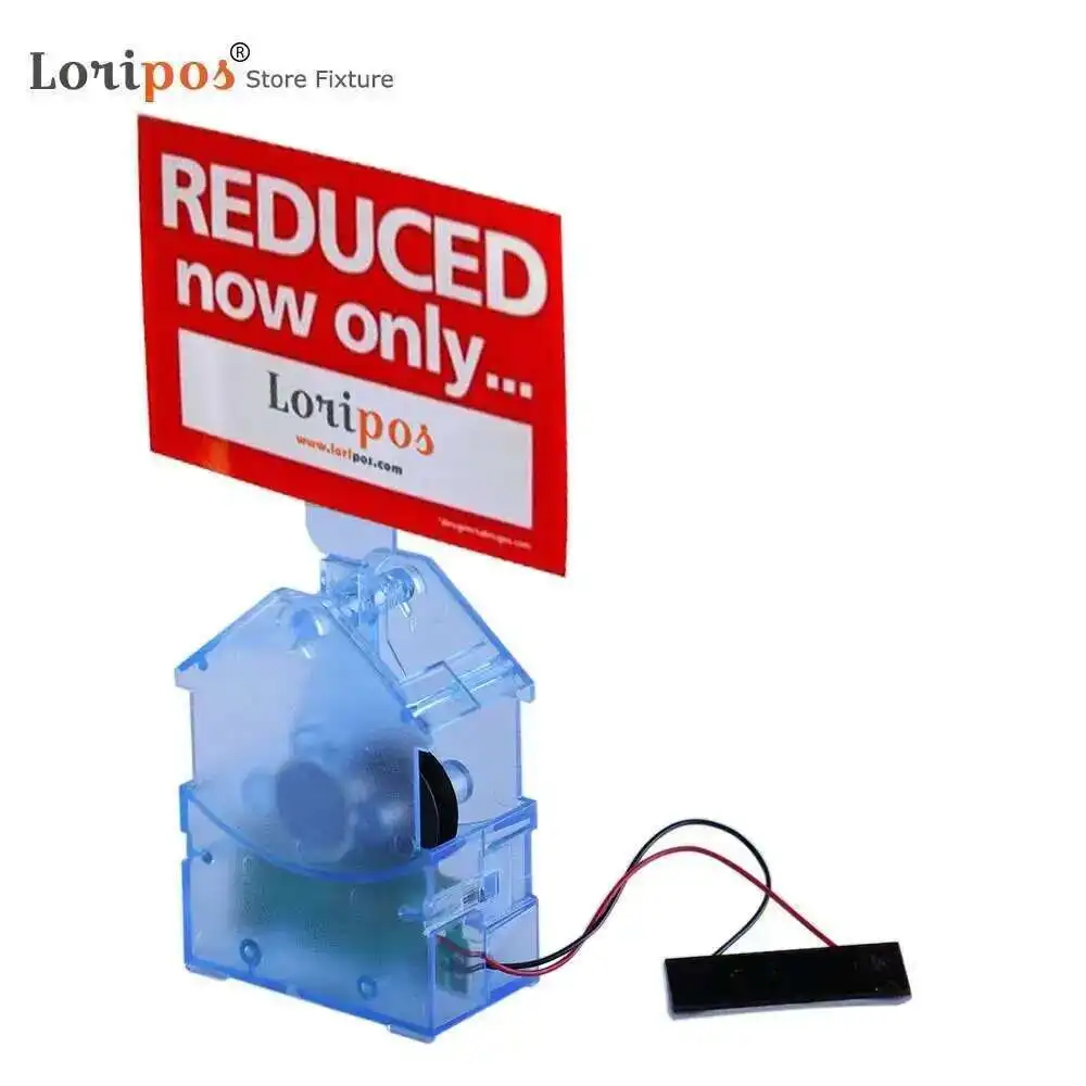 Solar Wobbler Adhesive Sign Holder Shelf Price Talker Counter Top Point Of Sale Device Shaking Label Clip Loripos