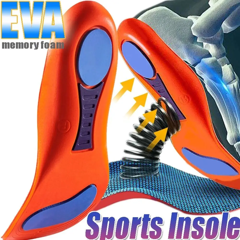 Sports Arch Orthopedic Insole for Feet Man Women Shoes Sole Shock Absorption Pad Breathable Cushion Running Arch Support Insoles