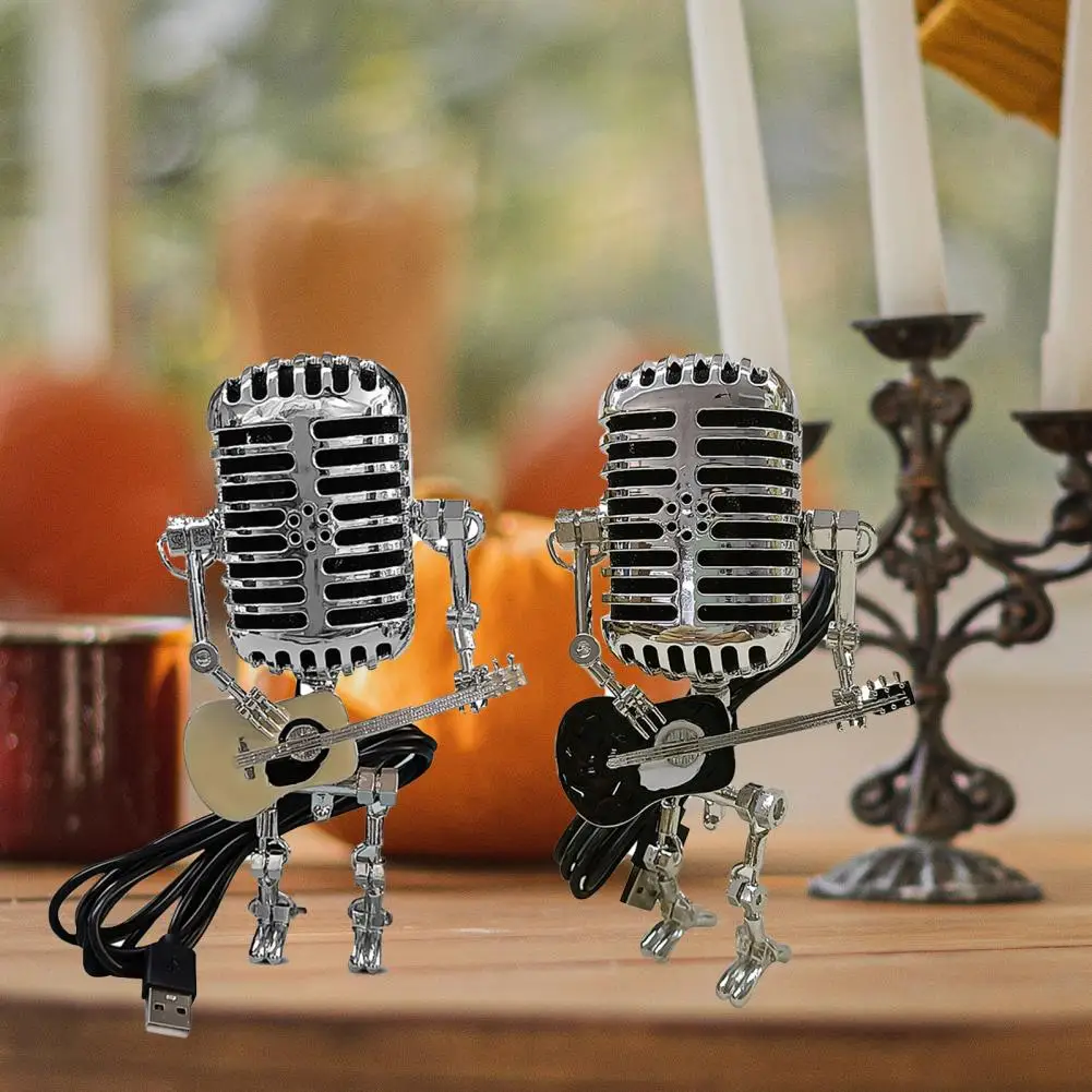 Bright  High Quality Novelty Robot Statue Light Toy Portable Robot Model Novelty   for Family