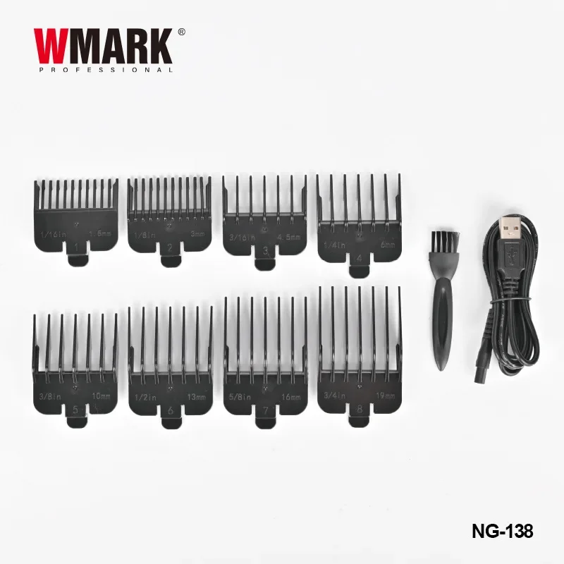 Description Picture 4 of item2024 New Oil Head Electric Clippers WMARK NG-138 New Hair Clipper Hot Selling Charging Base Hair Trimmer for Men
