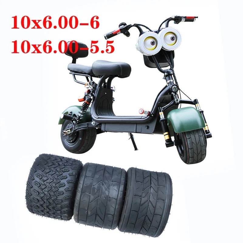 

10'' Widened Vacuum Tyres 10*6.00-5.5 for Small Harley Motorcycle Tubeless Tire 10x6.00-6 Electric Scooter Motor Special Tyre