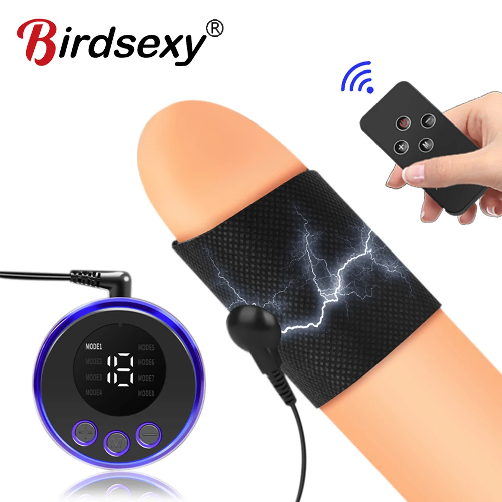 Electro Penis Sleeve Vibrator Für Männer Penis Cock Ring Masturbation Leitfähige Erweiterung Stimulator Massage Sex Spielzeug Für Männer 1