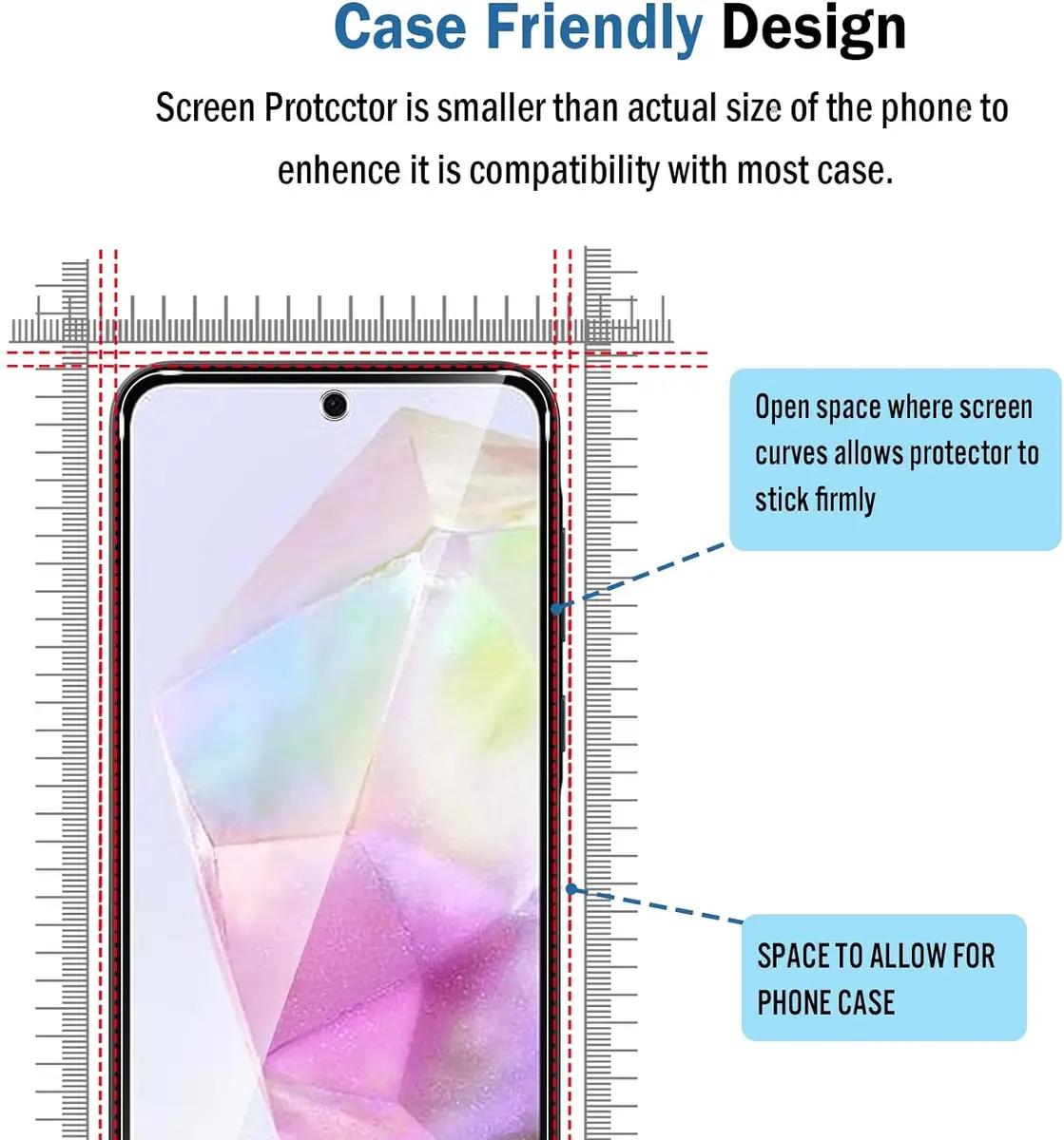 1/4Pcs Protective Tempered Glass For Samsung Galaxy A35 5G Screen Protector — view 3
