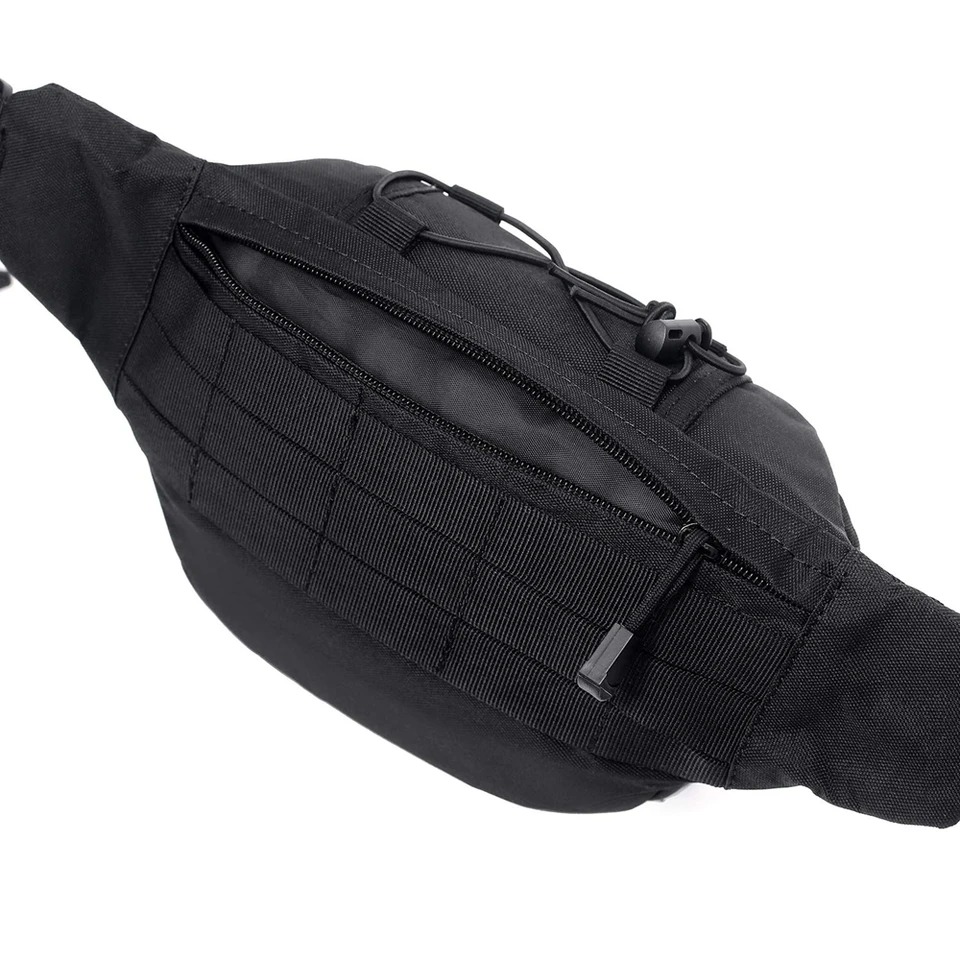 Marsupio Tattico Uomo Piccolo In Nylon 800D Con Sistema MOLLE Borsa EDC Compatta Per Escursionismo Campeggio Caccia - 6