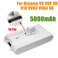 Original 5000mAh battery For Dreame V9 V9P XR V10 VVN3 VVN4 V8 Replacement Battery Handheld Cordless Vacuum Cleaner Accessory 1