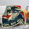 Anime JoJo's Bizarre Adventure Printed Blanket Picnic Blankets Warm Blanket Soft Comfortable Blanket Home Travel Birthday Gift 6