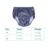 2x Adults Incontinence Underwear Pull on Cover Pant Absorbent Urinary Briefs Washable Adult Cloth Diaper Nappy for Postpartum 6