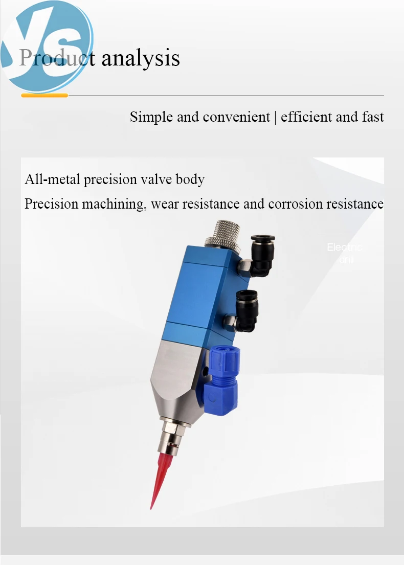 Description Picture 5 of itemHot Sale Dispensing Valve Ejector Type Spray Valve Pneumatic Double Liquid Dispensing Machine Back Suction Alcohol Drip Valve