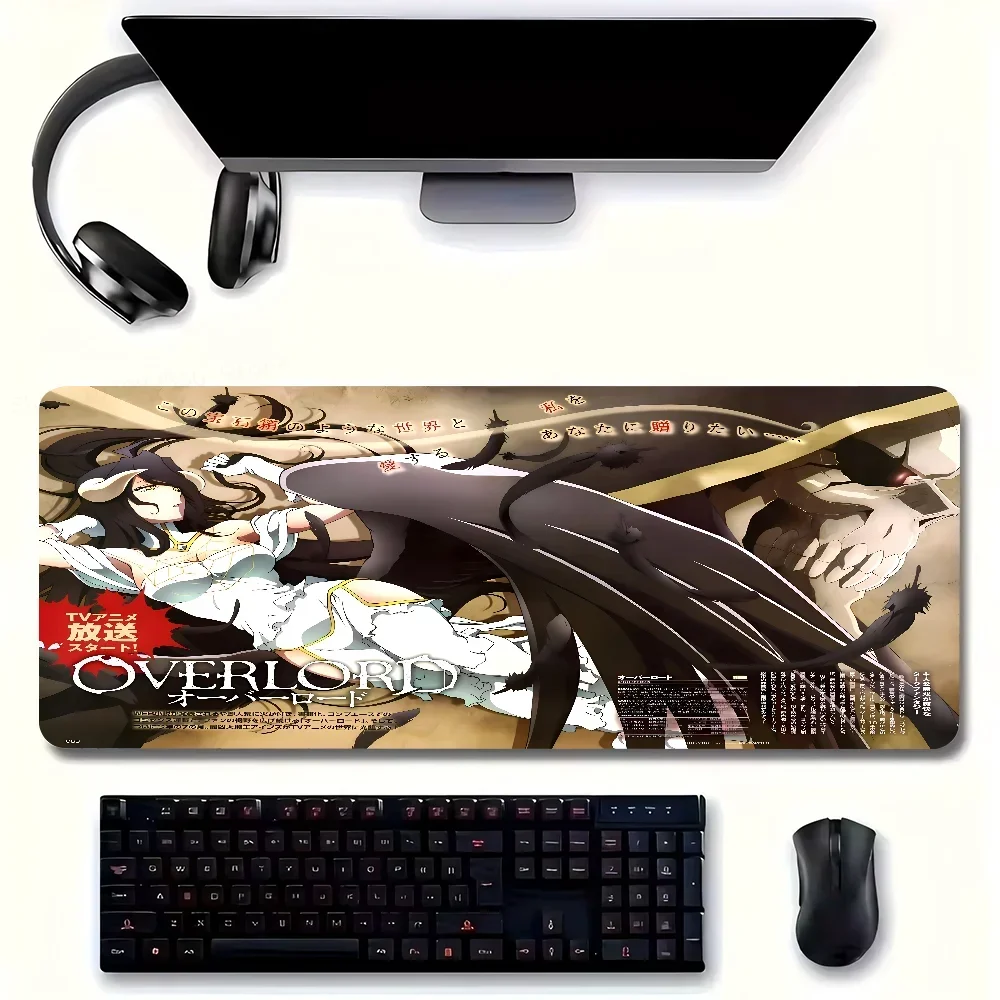 1pc Anime Albedo Overlord Mouse Pad Large Mouse Mat Pink Office Desk Mat Laptop Gaming Large Mousepad 3