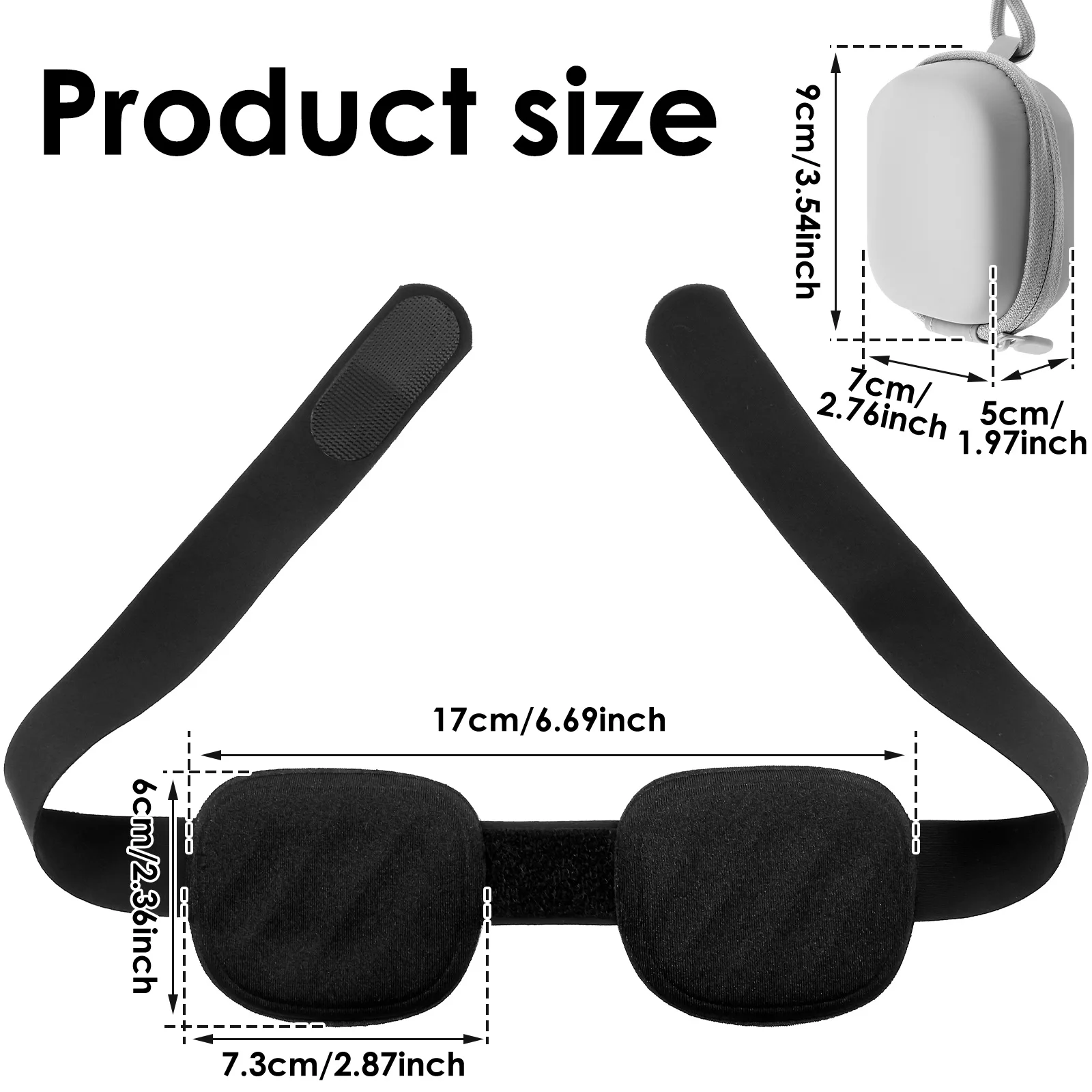 Polyester 3D Sleeping Mask for Travel and Night