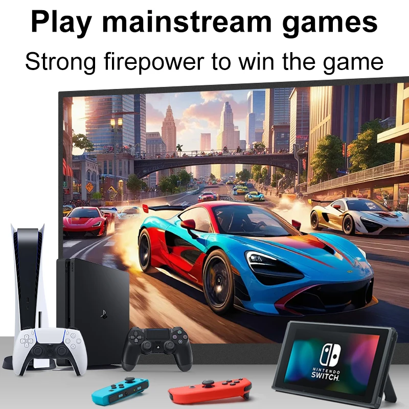 LANLIPU 15.6인치 휴대용 모니터 120HZ 2K 100%sRGB IPS 맥/노트북/PC/Xbox/PS4/5/스위치/폰 확장 디스플레이 게이밍용