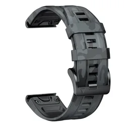 Garmin Fenix Silicone QuickFit Watch Band - Premium Strap Bracelet - 26mm Quick release (YH - 8)