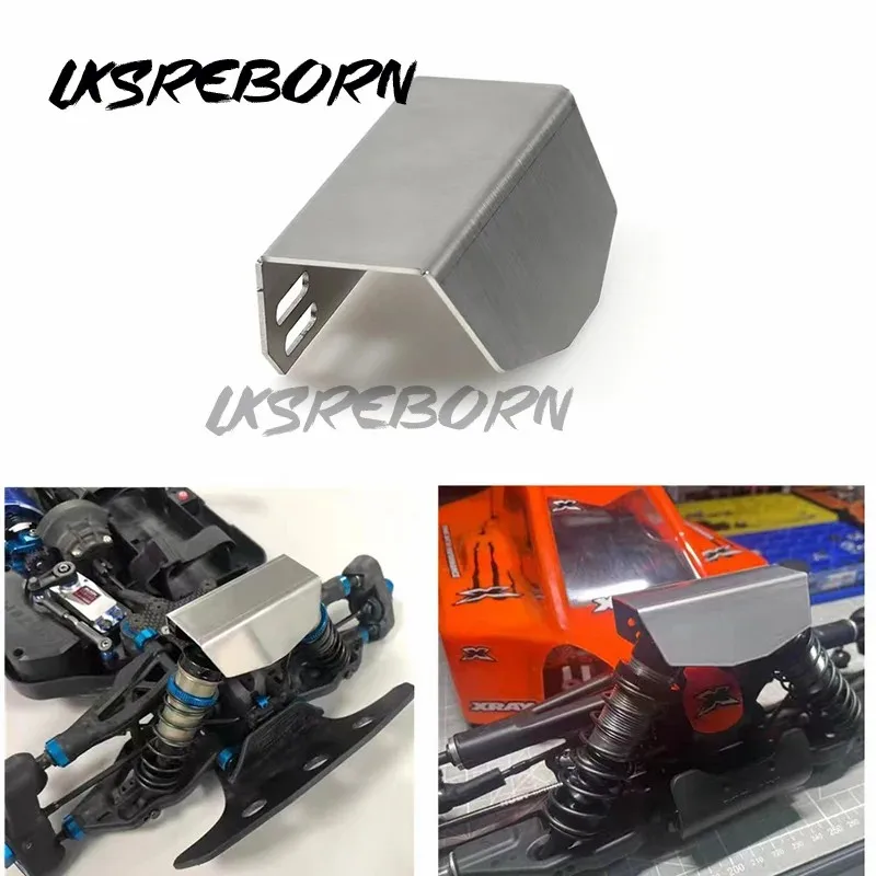 Copertura Di Protezione Dell'Ammortizzatore In Metallo Armatura Della Torre D'Urto Per 1/8 1/10 Arrma Typhon Kyosho Mp10 Xray Xb4 Hobao Hsp Wltoys 144