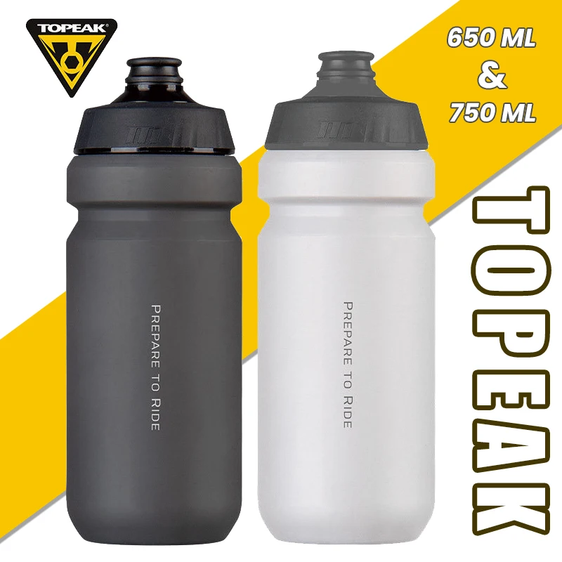 Topeak Cycling Water Bottle 750ml 650ml Squeezable Bpafree Tastefree