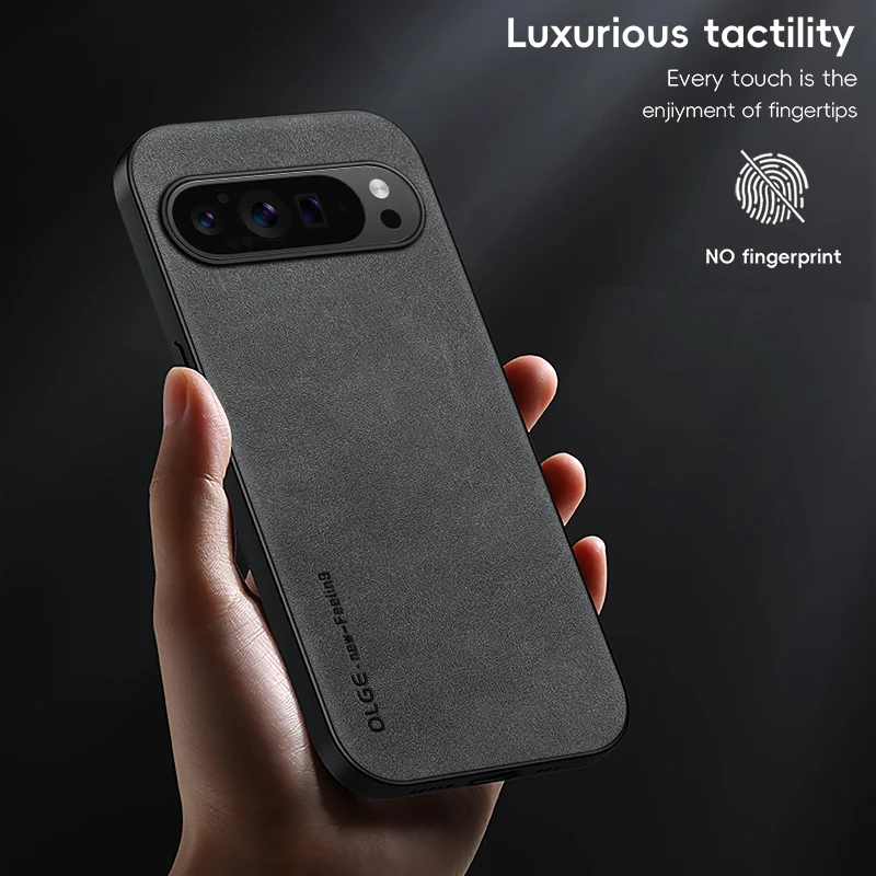 Premium PU Leather Shockproof Phone Case with Soft Back Cover