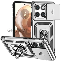 Matte Military - Grade Ring Stand Case with Camera Protection - Moto Edge 5G 2024 (SL)