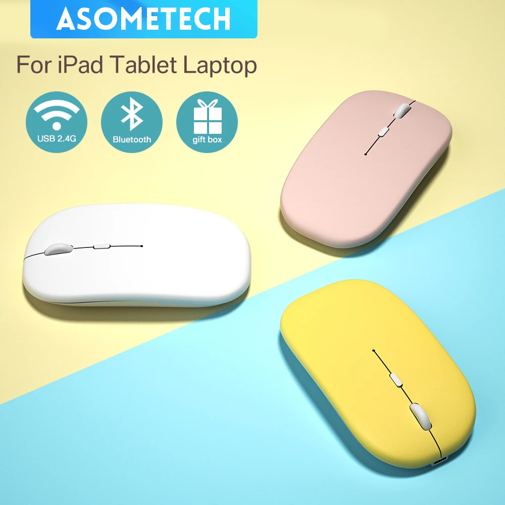 Wireless Mouse For Ipad Pro 12.9 11 Air Mini Silent Pc Mause