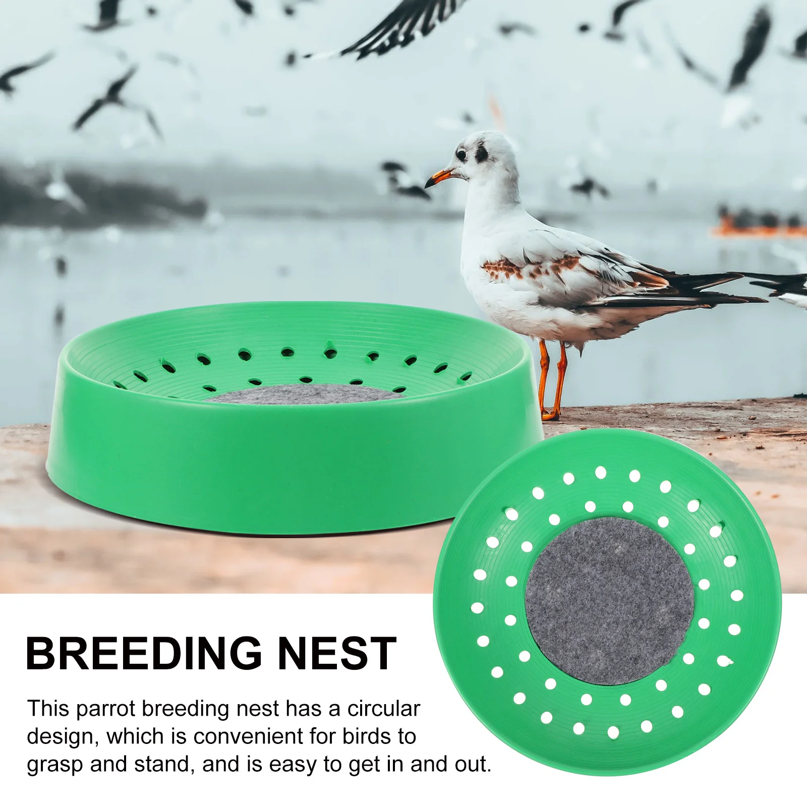 Bird Cage bird cage bird nest bird egg nest 4 Pcs Pigeon Coop Quail Breeding Nest Bird Cage Parrot Dove Nesting Bowl Plastic Bed