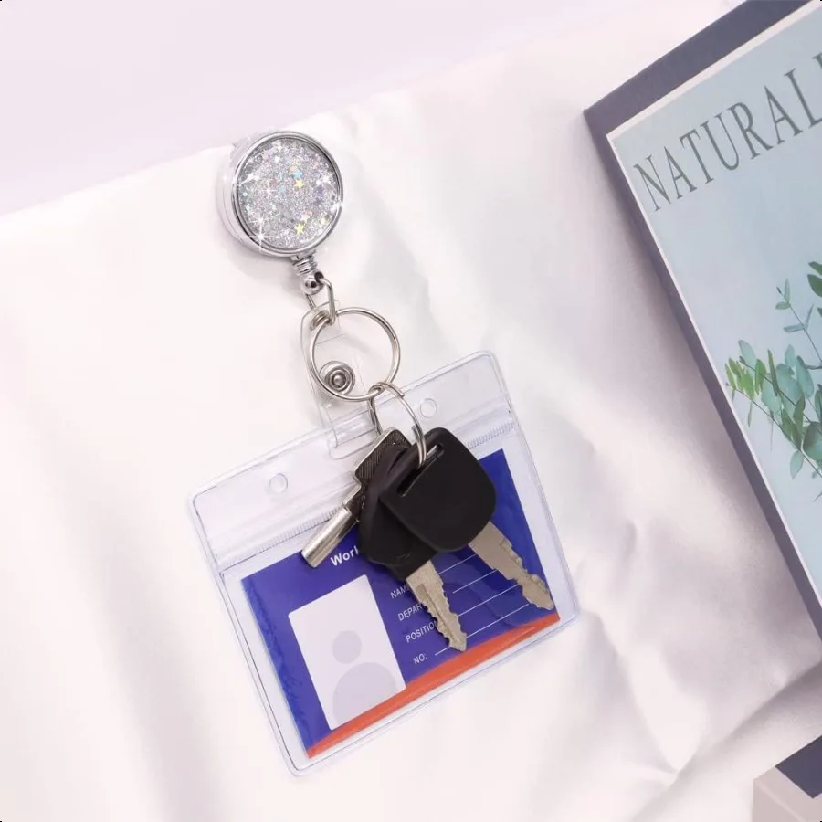 Lightweight Retractable Badge Holder with Clip