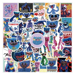 Autocollants de jeu d'évasion d'horreur, 50 pièces/ensemble, Huggy Wuggy pavot, étiquette de temps de jeu, Graffiti, jouet pour enfants, Skateboard, téléphone portable, bagages 