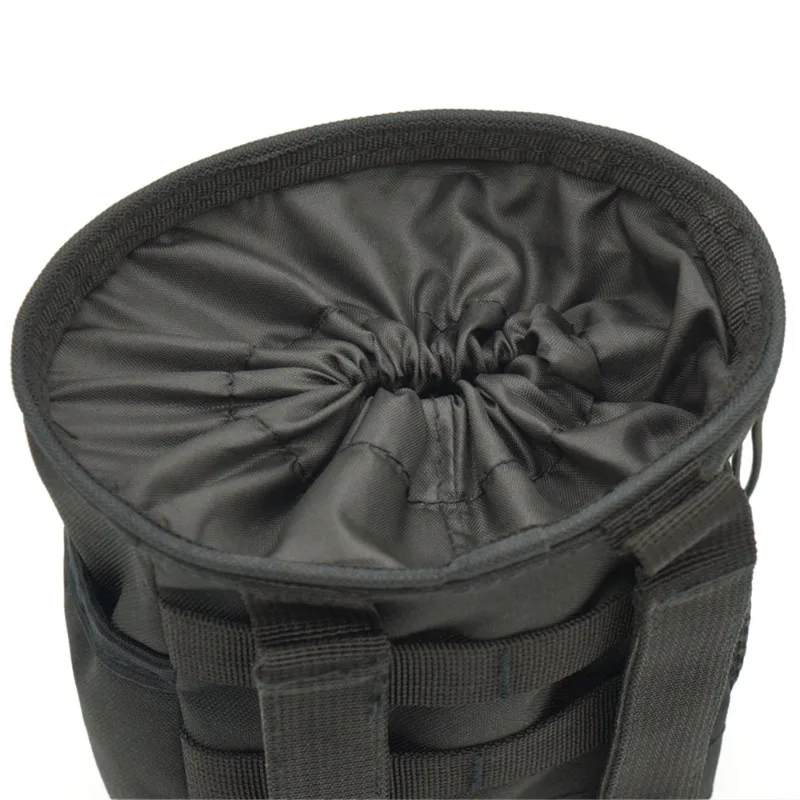 Outdoor Drawstring Magazine Dump Pouch Adjustable Utility Belt Fanny Hip Holster Bag Ammo Storage