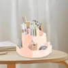 Desktop Stationery Organizer 9 Slots Stationery Storage Box 360 Degree Rotating Cute Pencil Cup Pot for Home Office School 3
