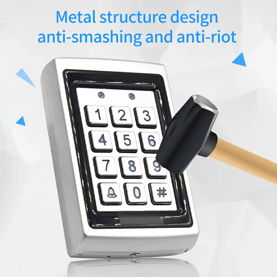Security Door Access Control Keypad, Stand-alone Keypad, Support 2000
