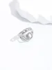 YCP  new simple micro inlaid zircon V letter ear bone clip without ear hole temperament ear clip 2