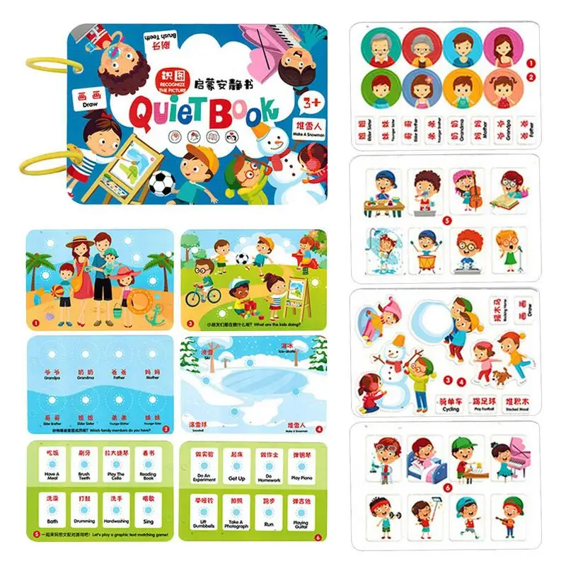 

Quiet Books For Toddlers Children's Busy Book Enlightenment Quiet Books Develop Learning Skills Sensory Educational Busy Book