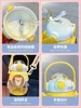 820ml Kids Water Sippy Cup Cartoon Water Bottle with Straw and Handle Portable Drinking Bottle Cup for Children Student School 6