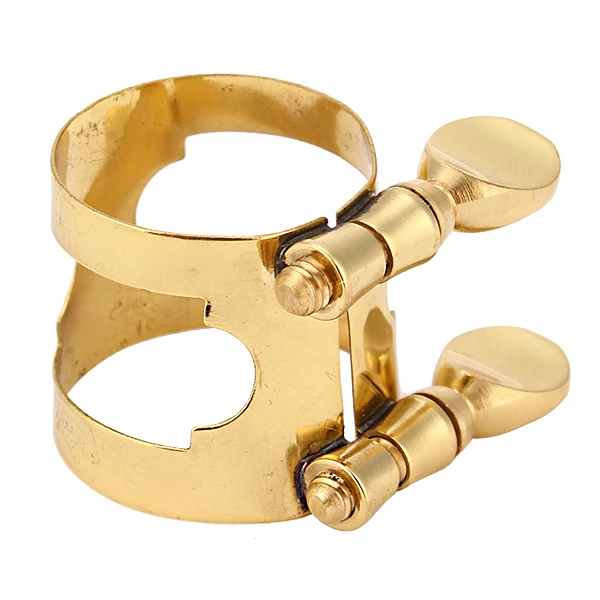 Metal Ligature With Double Screws Adjust Fits For Soprano Saxophone