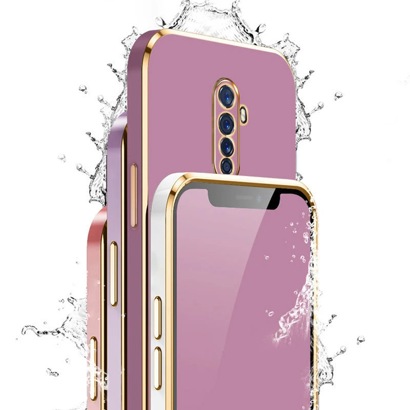 Luxury Shockproof Square Plating Back Cover