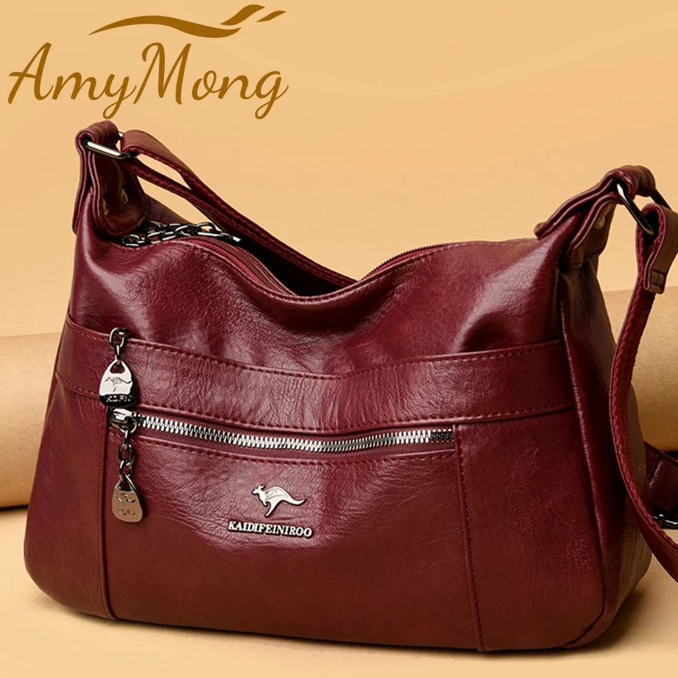 Luxury Handbags Purses Designer Shoulder Crossbody Messenger Bags Women Bag  Ladies Many Pocket Bags Branded Leather Sac A Main - AliExpress