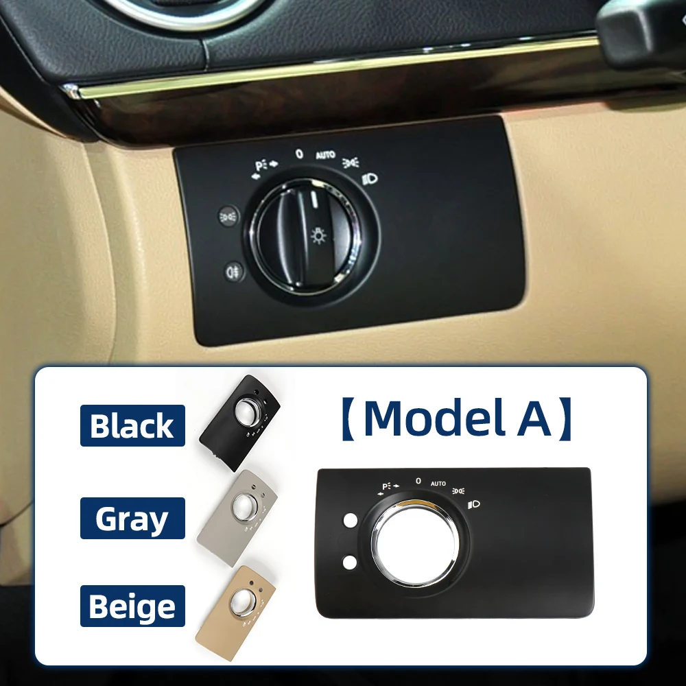 LHD Interior Car Dashboard Headlight Head Lamp Switch Repair Cover Panel Trim For Mercedes Benz ML GL W164 2005-2011 1645450304