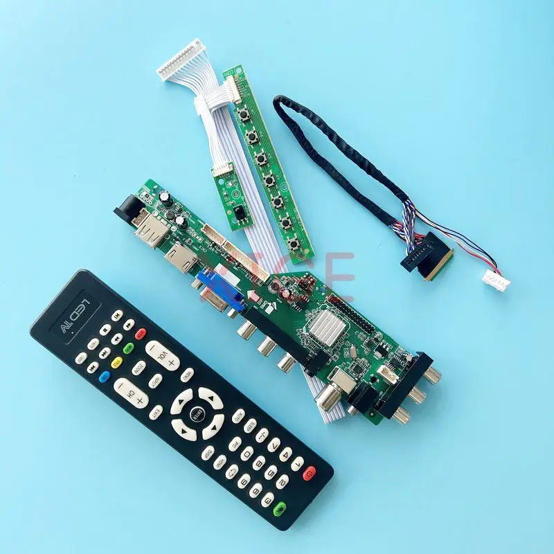 

Fit LP156WH2-TLA1/BA/C1/E1/Q1/RB Controller Board 1366*768 15.6" DIY Kit Digital Signal DVB Monitor LVDS 40 Pin 2AV+USB+DHMI+VGA