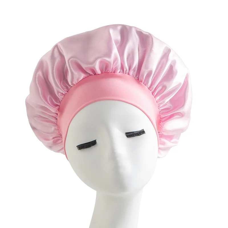 Shower Cap Hairdressing Hair Care Hat High Elasticity Monthly Shower Cap Female Nursing Satin Sleeping Cap 3