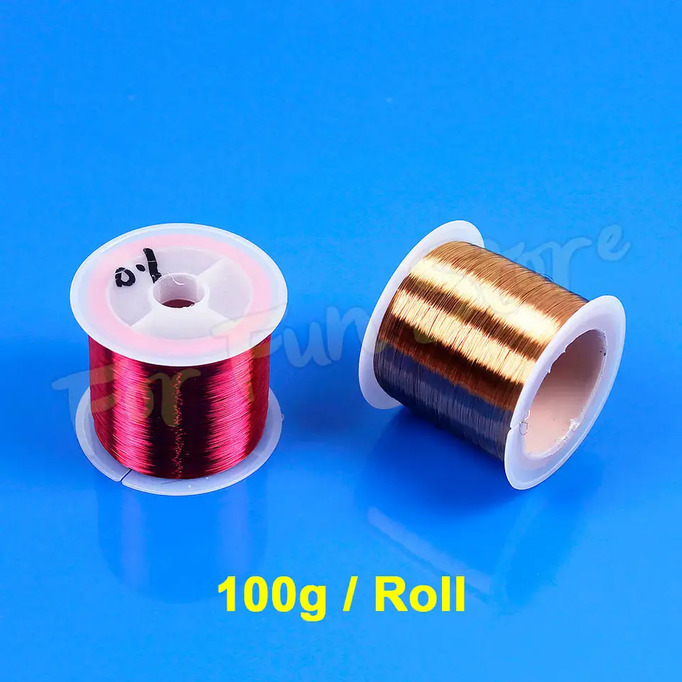 For Fun Copper Wire Enameled Wire 0.1mm -1.0mm Multi-purpose Bead String Cable Conductive Copper Wire Magnet Wire Bare Wire Coil image 6