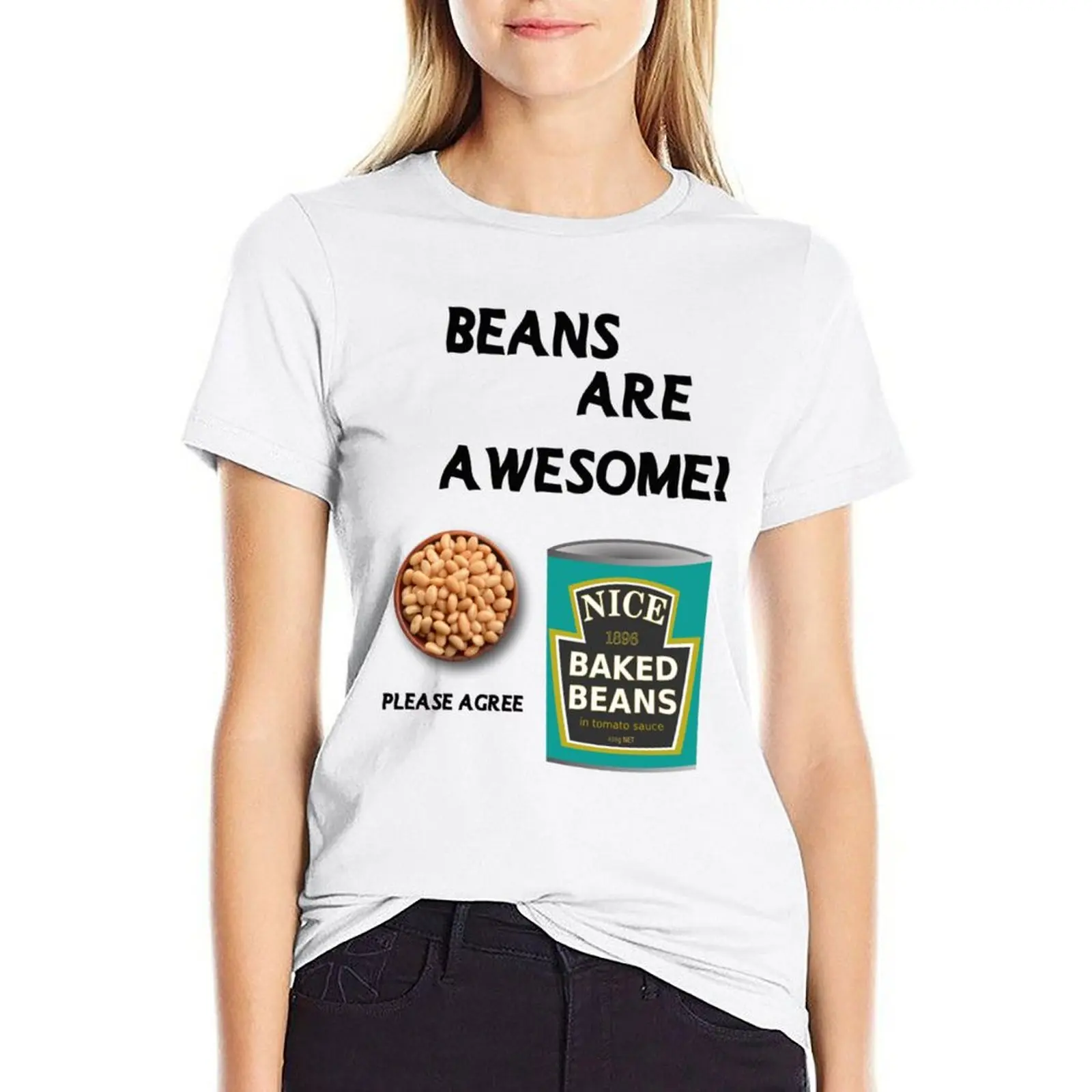 

Bean club T-shirt kawaii clothes tops workout shirts for Women