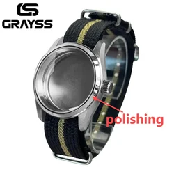 Stainless Steel Sapphire Pilot Watch Case Set - Little Prince Edition, 20ATM Water Resistance for 36mm NH35 NH36 (A - P - soild back)