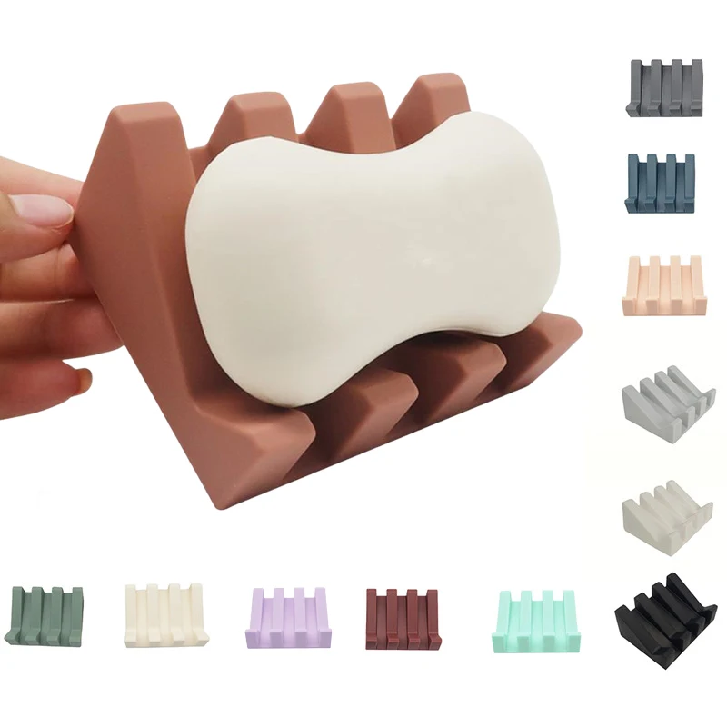 Silicone Soap Dish in Bathroom