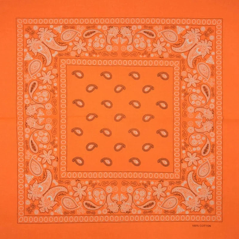 Fashion Hip Hop Cotton Bandana Square Scarf Cashew Paisley Headband Wrist Wrap Face Mask Handkerchief Print Women/Men/Boys/Girls printed scarf square scarf