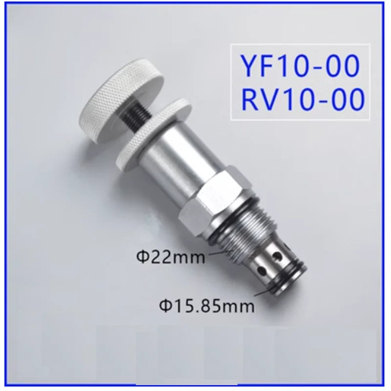 

Hydraulic Pressure Regulating RV10-00 Direct-acting Large-handle Threaded Cartridge Relief Valve YF10-00