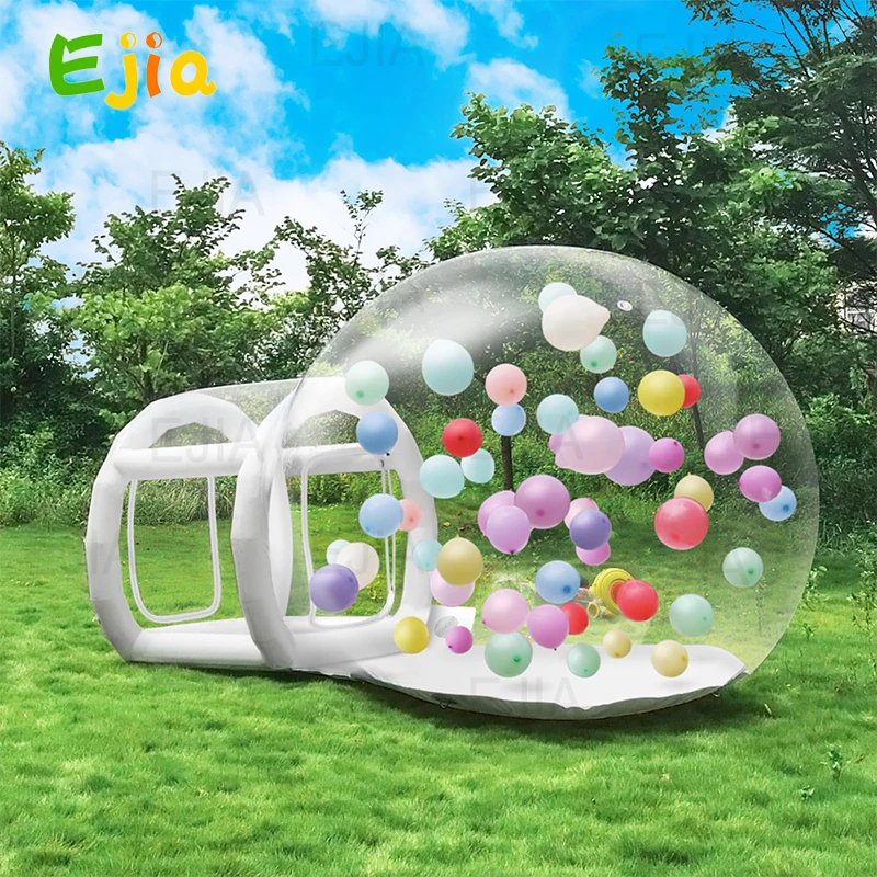 Christmas Inflatable Balloons Bubble House Outdoor 8.2/10FT Commercial Grade PVC Bubble Tent House With Blower For Party Decorat 3