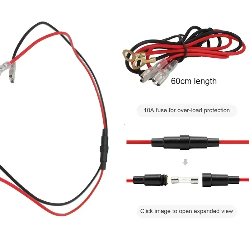 차량용 담배 라이터 암 소켓 전원 플러그, 방수 커버 케이스 포함, 12V-24V, 120W-250W, 10A