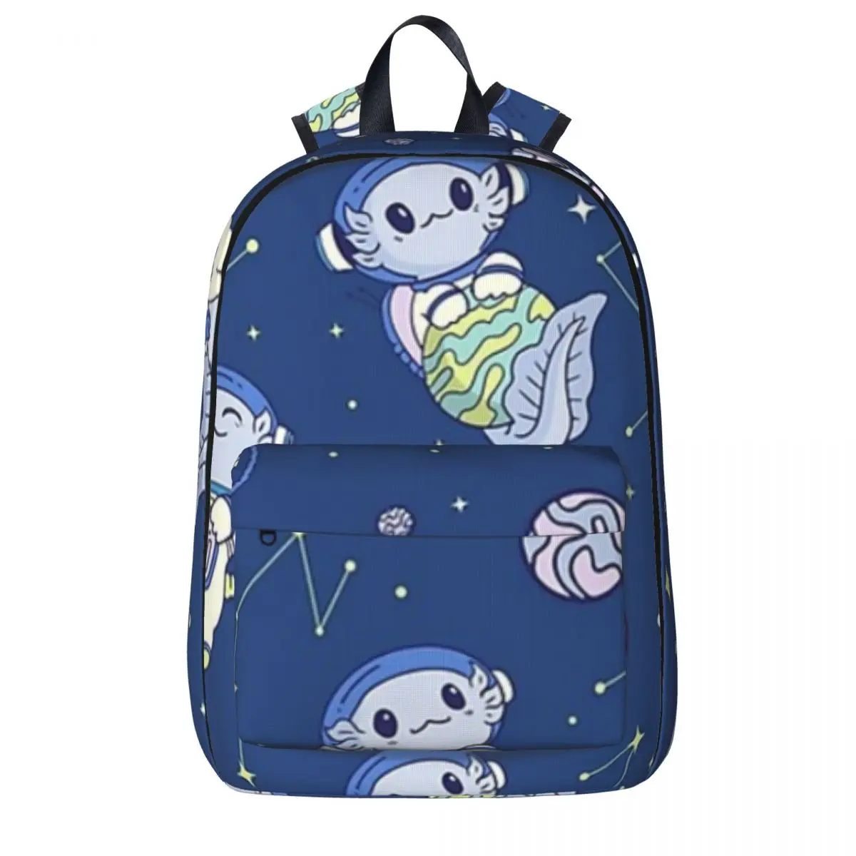 

Just A Girl Who Loves Axolotls Space Axolotl Pattern Backpack Bookbag Student School Bags Cartoon Laptop Rucksack Shoulder Bag