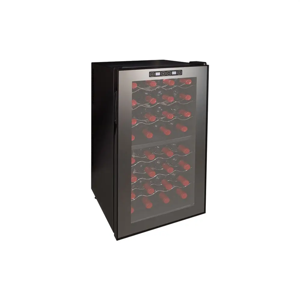 Dual Zone Integrated Wall Mounted Wine Cooler Cellar Cabinet Fridge Refrigerator with Preservation System Bottle Vacuum Stopper