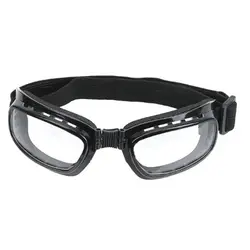 Vintage Foldable Windproof Sports Glasses (Transparent)