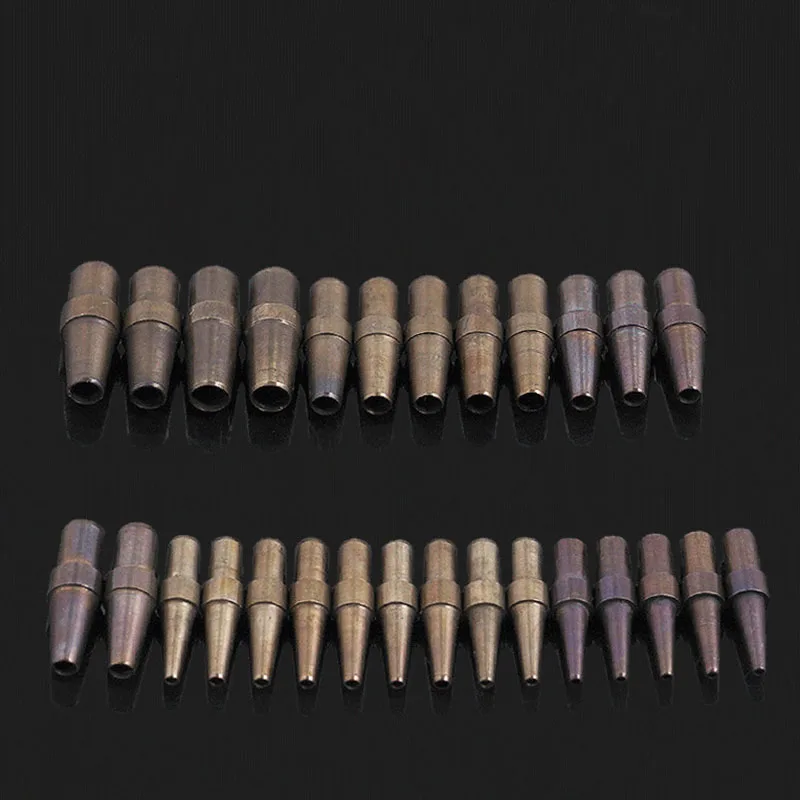 Leather Hole Puncher Leather Punching Awl Round Hole Punch Cutter Set Hole Punch Cutter Set Leather Hole Punch Leather Punch Tool Eyelet Installation Punch Tool Round Hole Punch Set Rivet Punch Tool 10Pcs Leather Punches Hole Cutting Special Tool For Punching Machine Replacing Scalp Leather DIY Accessories