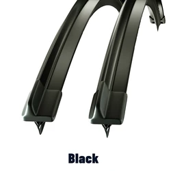 Premium Front Windshield Wiper Blades - 2 Pack | Durable Windscreen Window Accessories - Caddy MK3 2007 - 2015 (Black)
