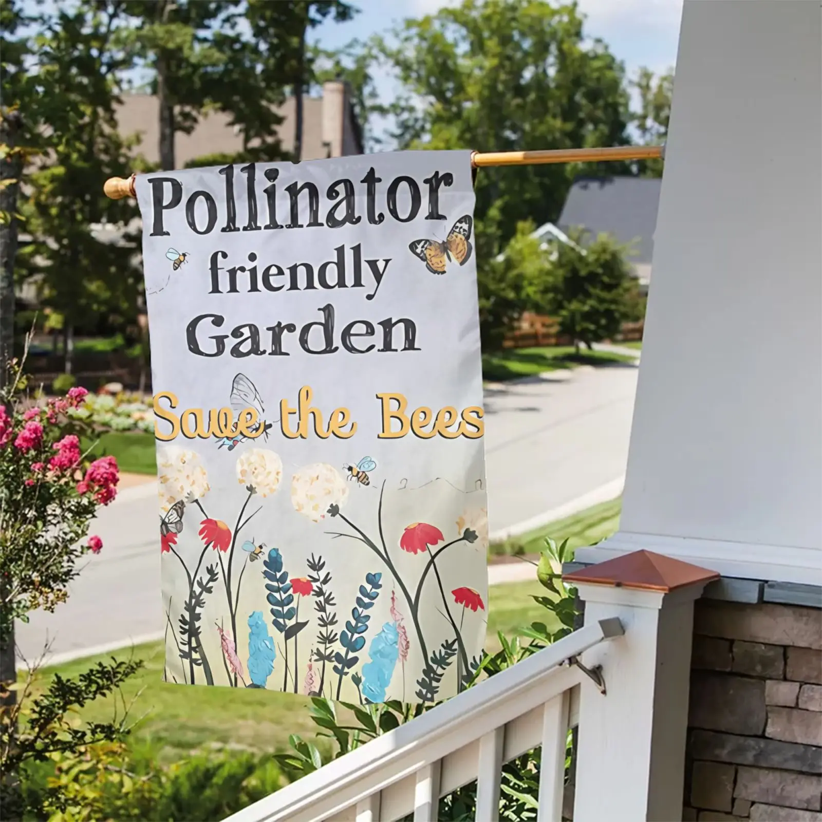 The Bee Spring Garden Flag | Gifts Flash